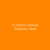 E-Defter Limitsiz Saklama Alanı Ücreti (Yıllık)