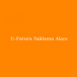 E-Fatura Saklama Alanı Ücreti
