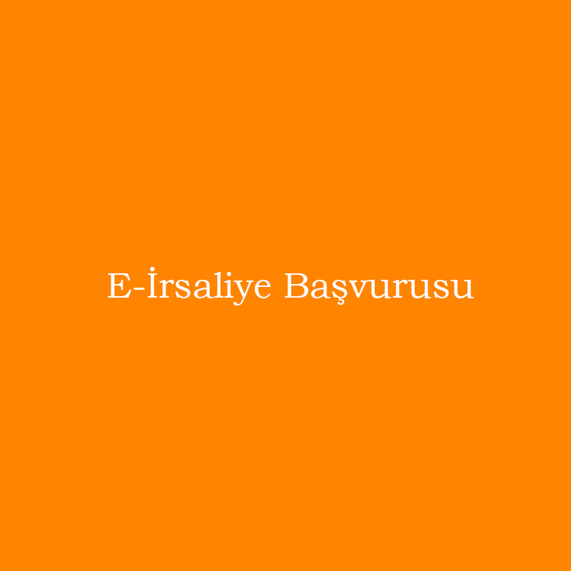 E-İrsaliye Başvuru Ücreti